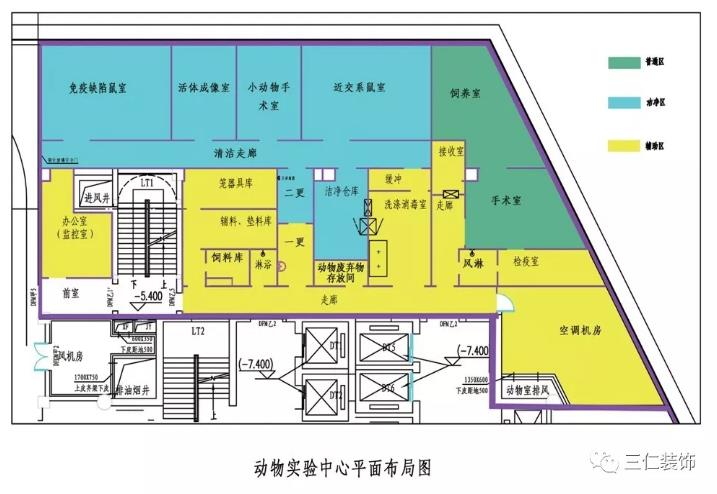 動物房建設平面布局圖 動物房建設平面布局圖